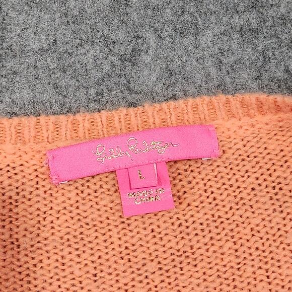 Lilly Pulitzer Orange Ruffle Sweater - Picture 7 of 14